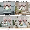 thumbnail image 3 of Brown Cow Swag Valances for Windows, Kitchen Window Curtains Over Sink, Vintage Animals Spring Floral Wooden Window Treatment Curtains for Living Room/Bedroom Curtains 2 Panel Sets 36"x45", 3 of 8
