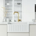 thumbnail image 6 of VIGO Cass Industrial 14 in. H Single Handle Kitchen Bar Faucet in Matte Brushed Gold, 6 of 13