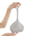 thumbnail image 4 of Women Rhinestone Crystal Evening Clutch Bag With Wristlet Wedding Prom Party Purse Handbags, 4 of 9