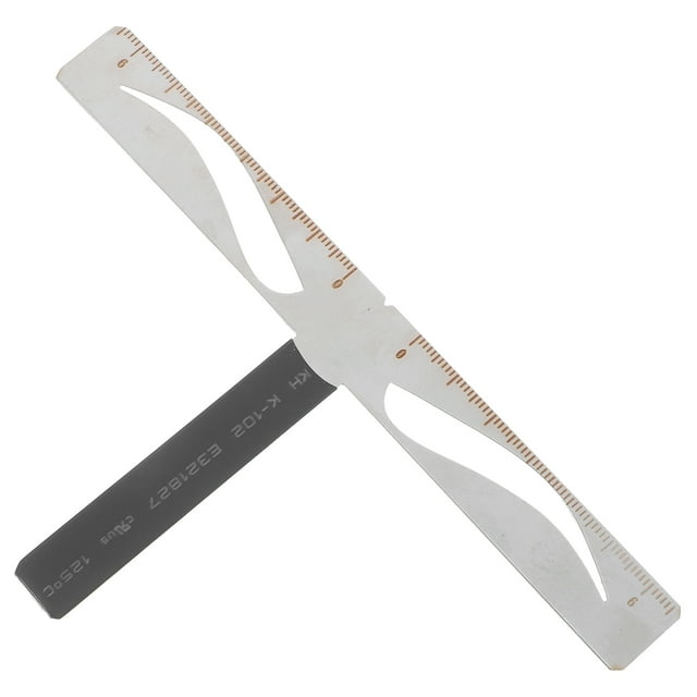 Calibrador de cejas profesional Kit de posicionamiento de equilibrio de tres puntos reutilizable Calibrador de cejas para medición de cejas (Regla de posicionamiento de cejas clásica)