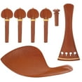 Violin Parts with Chin Rest End Pin Tailpiece Wood Tuning Pegs 4/4