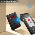thumbnail image 3 of Billetera ZALVEX delgada de cuero con bloqueo RFID para 14 tarjetas, 3 of 7