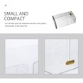 thumbnail image 3 of OULII Wall Mounted Facial Tissue Holder Transparent PET for Bathroom 1Pack, 3 of 8