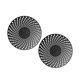 thumbnail image 4 of 3xGeneric Coche Aire Acondicionado Parabrisas Universal 2 Piezas Para Coche Camión Redondo, 4 of 8
