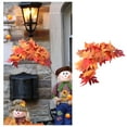 thumbnail image 2 of 1pc Simulated Hoja de arce Guirnalda Adorno de Halloween Puerta Colgante Colgante, 2 of 6