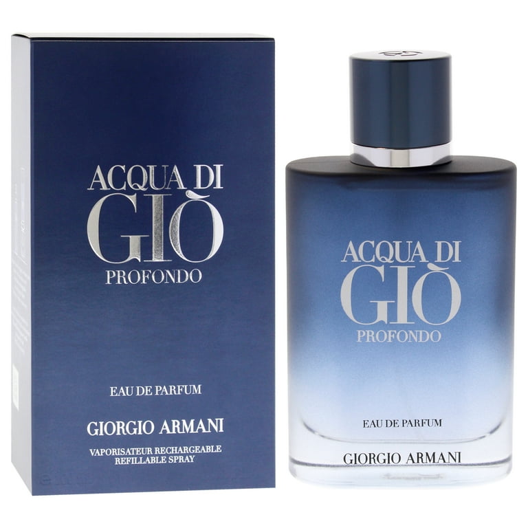 Acqua Di Gio Profondo Eau De Parfum Spray Refillable By Giorgio Armani - 3.3 oz Acqua Di Gio Profondo Eau De Parfum Spray Refillable By Giorgio Armani - 3.3 oz