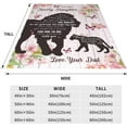 thumbnail image 3 of LHSHID to My Daughter Blanket Daughter Gifts from Dad Daughter Birthday Gifts Ideas Lion Birthday Gifts for Daughter Christmas Graduation Soft Cozy Flannel Throw Blanket 30"x40", 3 of 7