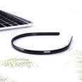 thumbnail image 1 of Diadema de plástico sencilla para mujer, diadema para hombre, hebilla para la cabeza con tablero ligero, hebilla para el cabello negra, 1 of 5