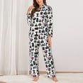 thumbnail image 2 of Lsque Cool Camera Pattern Long Sleeve Pajama Set for Women - Soft 2-Piece Sleepwear and Loungewear Set with Pockets, Comfy Nightwear-XX-Large, 2 of 7