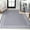 Gray/Cream, variant on JONATHAN Y WASHABLE 5 x 8 Area Rug, Sloane 2-Stripe Border Washable - Gray/Cream, WSH125A-5