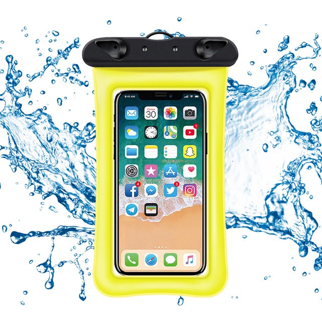 TIMIFIS Travel Essentials Universal Waterproof Phone Pouch IPX8 Waterproof Phone Case For Beach Underwater Cellphone Dry Bag With Lanyard Fits All Phones Up To 7.2IN - Summer