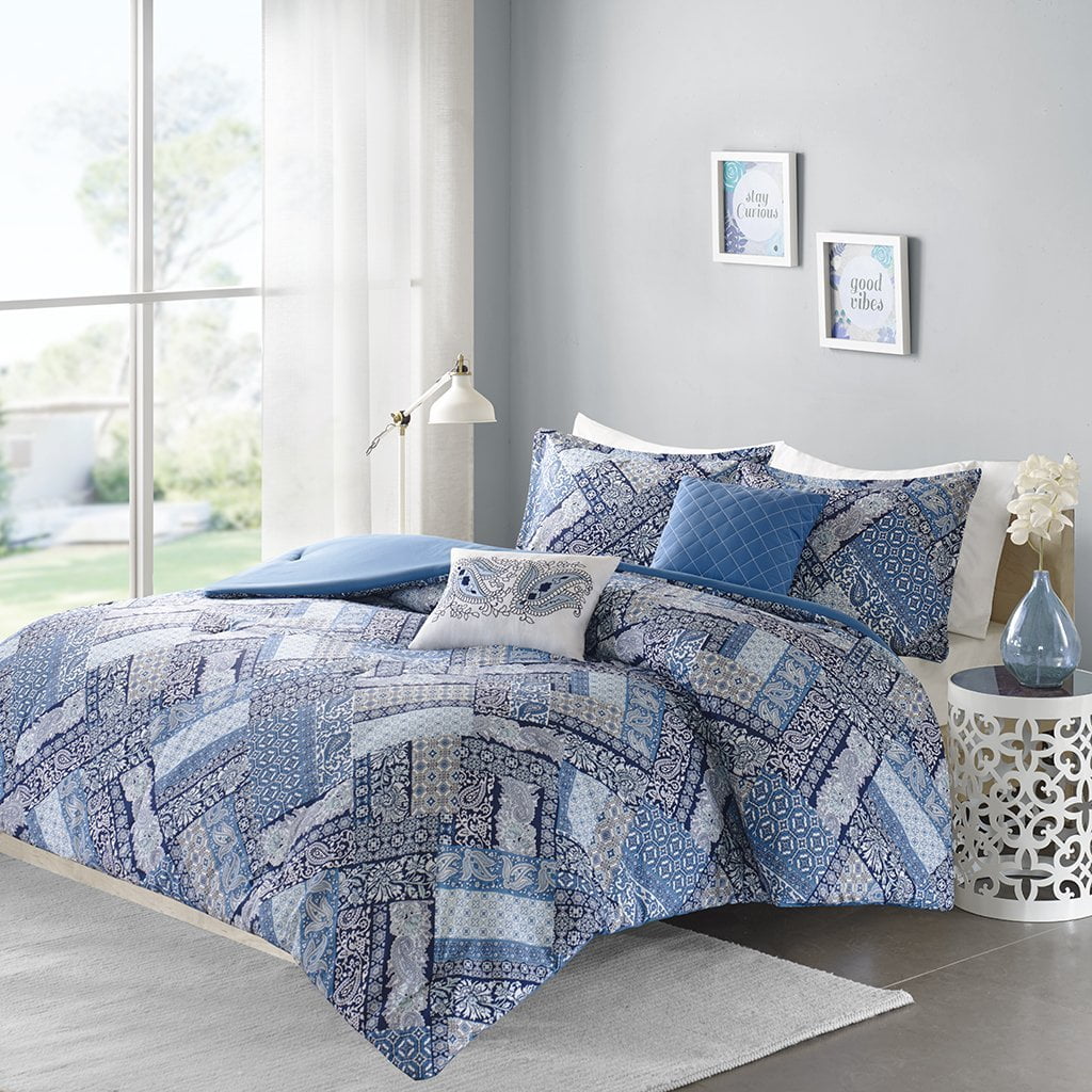 ID10975 Comforter (Set), Full/Queen, Blue, 1 Comforter90x90" 2