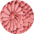 thumbnail image 1 of Ahgly Company Machine Washable Indoor Round Transitional Light Coral Pink Area Rugs, 7' Round, 1 of 7