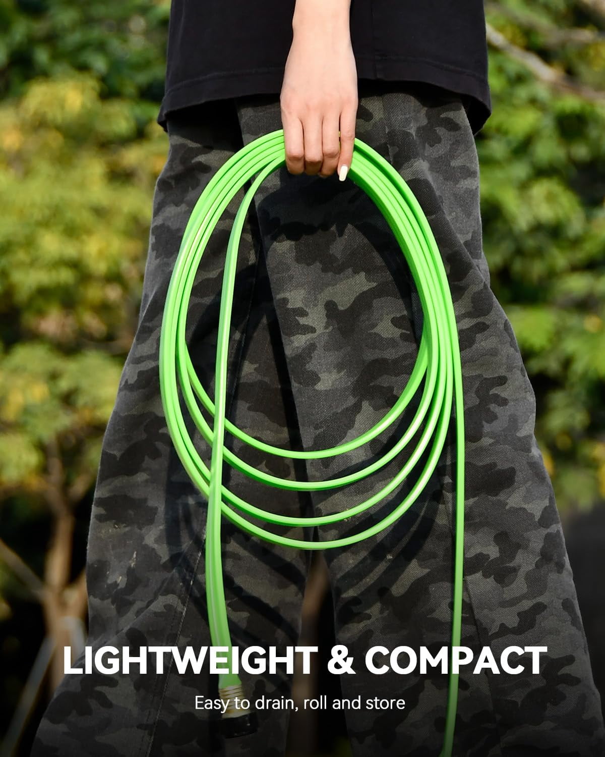 Sprinkler Hose With Holes 50ft  Flat Soaker Stakes Lightweight Water Irrigation Sprinklers System For Garden Lawn And Yard