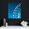 thumbnail image 4 of COMIO Canvas Prints Wall Art White Ferris Wheel Against Blue Sky Modern Wall Decor Home Decoration Stretched Gallery Canvas Wrap Giclee Print, 4 of 4
