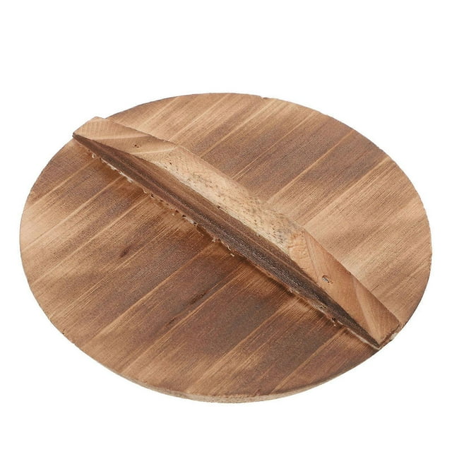 Miniature Wooden Pot Lid for Dollhouse Kitchen Accessories Realistic Design Versatile Use 1.5 x 0.8 x 0.3 inches