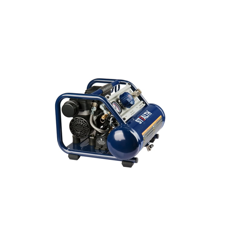 Husky 2 gallon 125 psi 1 hp 2024 ultra quiet oil free electric air compressor