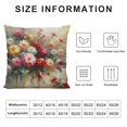 thumbnail image 5 of JEUXUS Printed on Both Sides Flowers Elegant Floral Pictures Red Yellow Pink Blossom Short Plush Pillowcase (Universal 1) White, 5 of 5