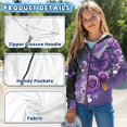 thumbnail image 5 of chaqlin Butterfly Hoodies for Girls 8-10 Trendy Y2K Zip up Hoodie Flowers Long Sleeve Hooded Sweatshirt Causal Jacket with Pockets, 5 of 7