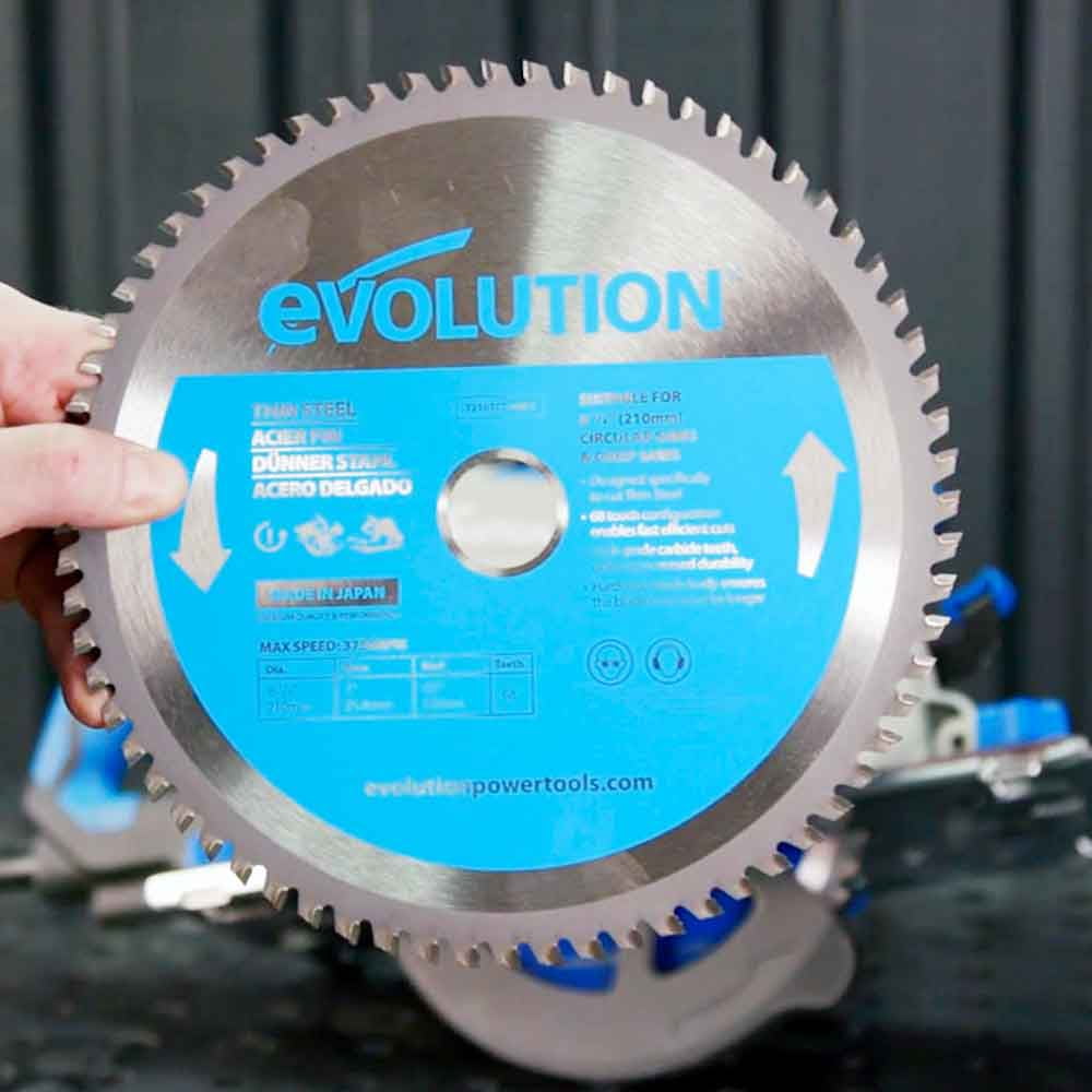 Evolution T210TCT-68CS | 8-1/4 In. | 68T | 1 In. Arbor | Thin Steel And Ferrous Metal TCT Blade