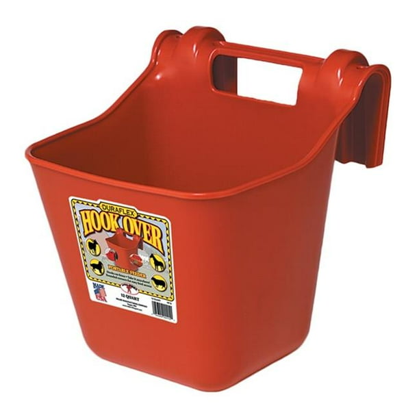 Miller Manufacturing 1135NP 12 qt. Hook Over Fence Feeder, Neon Pink