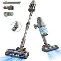 VAVSEA Stick Vacuum Cleaner with Double Dust Cup, 38KPa/450W Cordless Vacuum Cleaners for Carpet, Hard Floor, Pet Hair, New