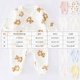 thumbnail image 3 of Gibobby Baby Onesies Comfortable Long Sleeved Crew Neck Bodysuit Color Ribbed 0 3 6 9 12 18 24Months Newborn Jumpsuit Soft Unisex Baby Clothes(0-1 Months,White), 3 of 4