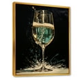 thumbnail image 2 of Designart "Gilded Green Champagne Fantasy" Champagne Floater Framed Canvas Wall Art, 2 of 5