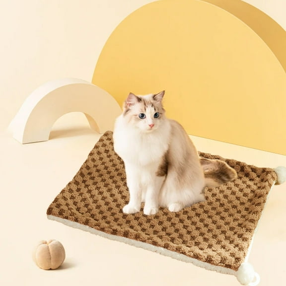 Dog Mat Cat Mat Flat Crate Mat with Anti-Slip Bottom Machine Washable Pet Kennel Pad for Dog Sleeping