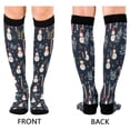 thumbnail image 4 of FORMRS Womens Knee High Socks Casual Long Thick Travel Daily Wear, 1 Pair, Jolly Snowman, 4 of 6