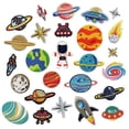thumbnail image 1 of Astronaut Adhesive Patch Sticker Planet Cloth Sticker (26 Pcs), 1 of 5