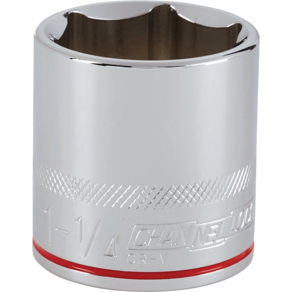 Channellock 1/2" Drive 1-1/4" 6-Point Shallow Standard Socket
