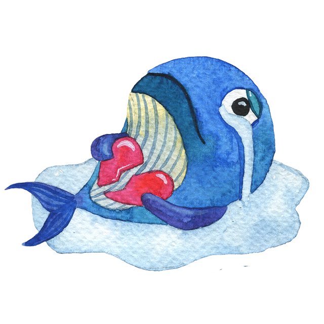 Taladro diamante pintura (DB1514) dibujos animados ballena triste completo DIY mosaico imagen cuenta arte 45x60cm FLhrweasw Nuevo