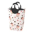 thumbnail image 2 of Vsdgher Milk Tea Print Square Laundry Bag Large Collapsible Dirty Clothes Bags With Handles Waterproof Essentials Storage For College Dorm, Family, 2 of 6