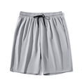 thumbnail image 5 of BXINGOHAI Mens Shorts Drawstring Athletic Vacation Elastic Waist Summer Shorts for Men Lightweight Casual Trendy Shorts Gray,M, 5 of 6