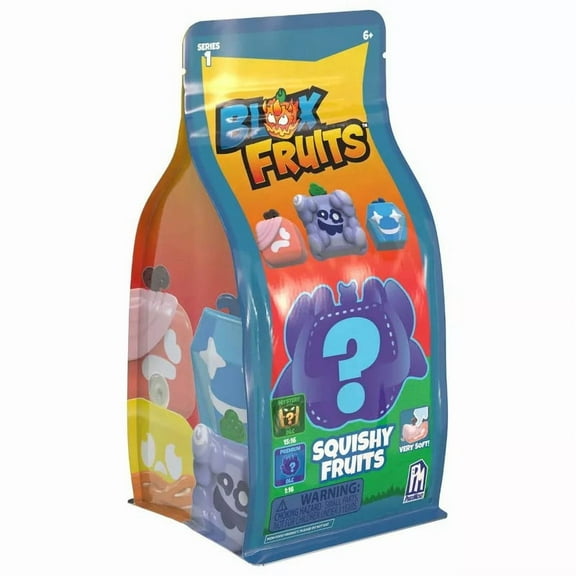 Blox Fruits Series 1 Squishy Fruits Mystery Pack (1 RANDOM Figure)