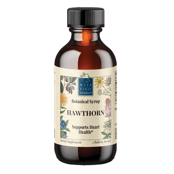 Wise Woman Herbals - Hawthorn Botanical Syrup (previously Hawthorn Solid Extract) 2 FL OZ - Supports Heart Health