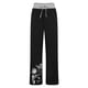 thumbnail image 5 of Pantalones de yoga estampados con cordón de pierna ancha y cintura elástica alta informal para mujer Pompotops  ulkah938617, 5 of 5
