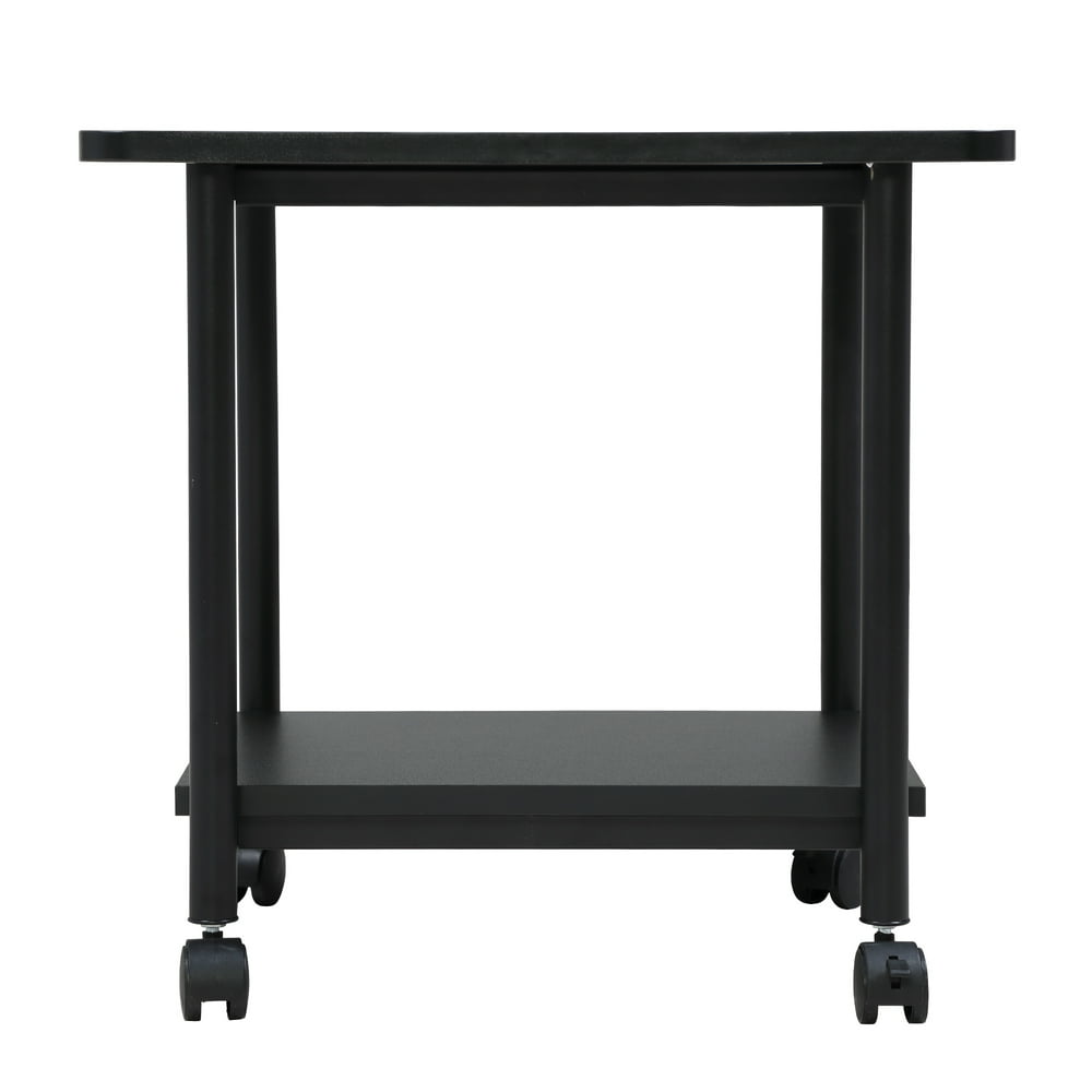 Kepooman Modern Printer Stand with 4 Universal Wheels, 2Tier Portable