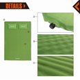 thumbnail image 2 of KingCamp Double Self Inflating Camping Sleeping Pad Mat with 2 Pillows, Green, 2 of 4