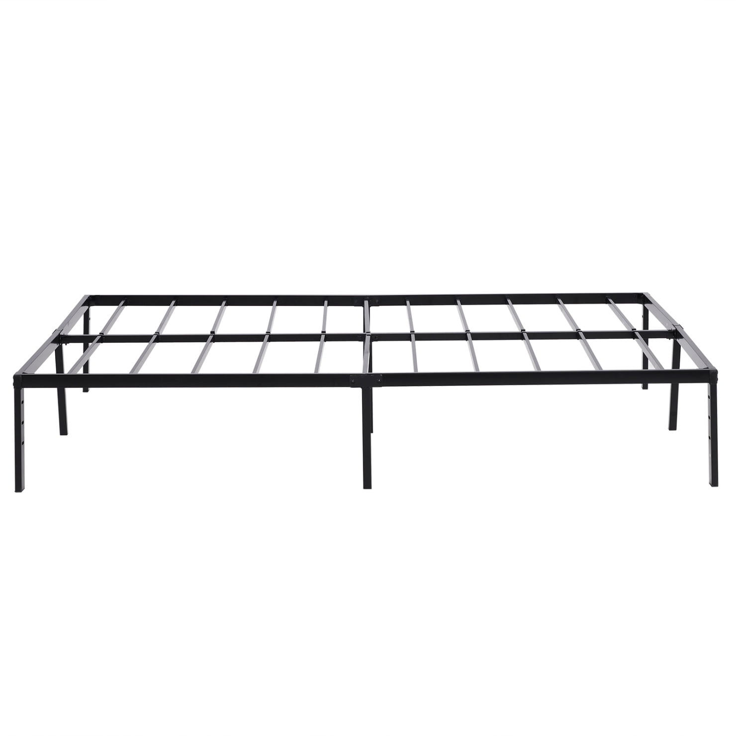 14 Inch Metal Platform Bed, CalKing Size Bed Frame with Heavy Duty