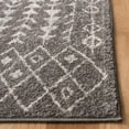 thumbnail image 3 of SAFAVIEH Tulum Goddard Moroccan Geometric Runner, 2' x 6', Dark Grey/Ivory, 3 of 7
