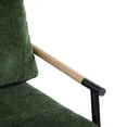 thumbnail image 6 of GDF Studio Modern Armchair with Metal Frame, Wood Accents, and Plush Cushions, Black, 6 of 9