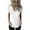 White, variant on Qtocio Blouses for Women,Casual Loose Solid Color Tops Summer V Neck Wrap Short Sleeve Comfortable Ladies Shirts