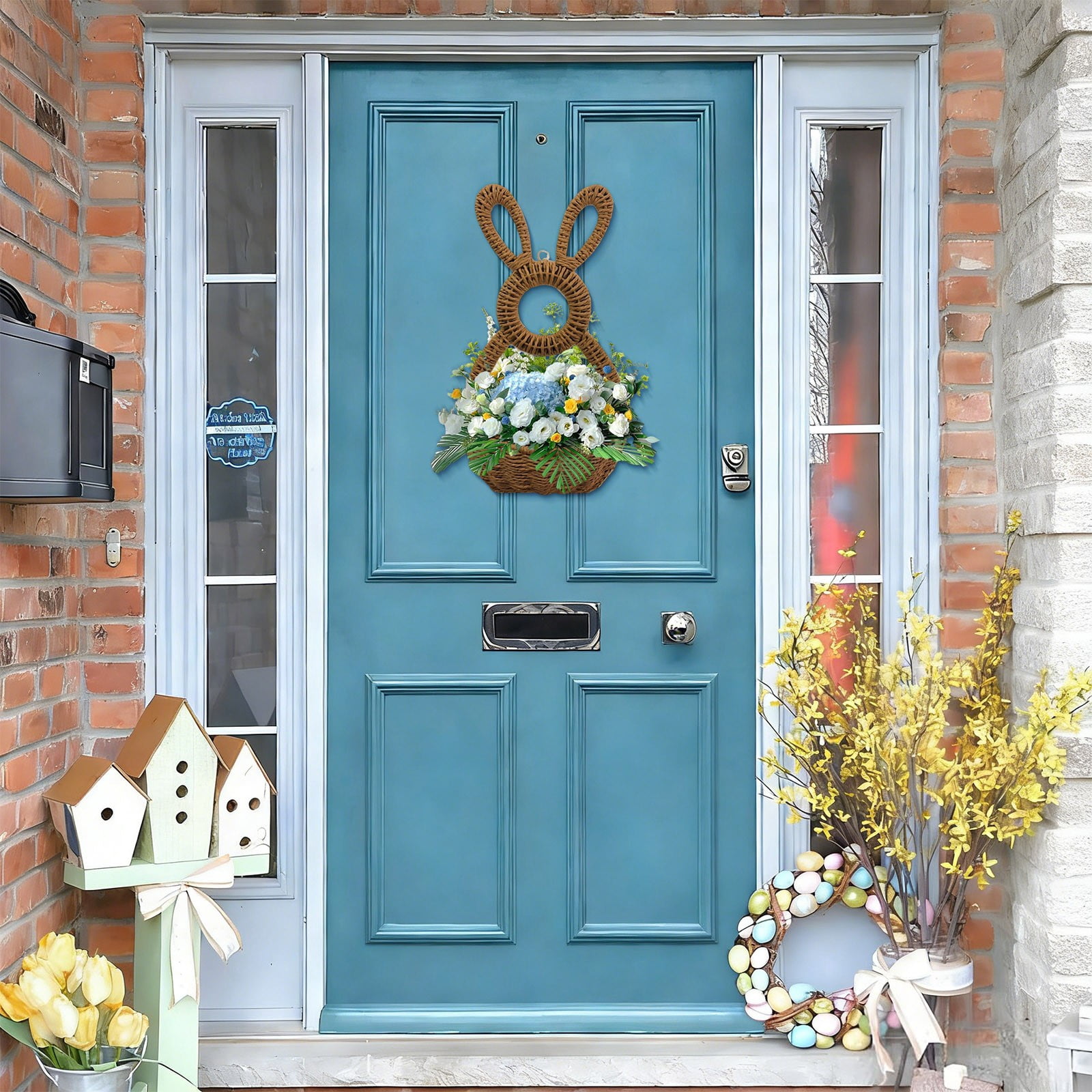 Stijggn Easter Baskets Easter Decor Ba*by Gift Baskets, Egg Buckets Gifts Tote Bags Egg Hunt Basket for K*ids, B*oys, G*irls, Tod*dler, Ba*bies, In*fant