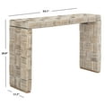 thumbnail image 3 of SAFAVIEH Adkin Rustic White Wicker Rectangle Console Table (53.1 in. W x 17.7 in. D x 29.9 in. H), 3 of 10