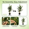 thumbnail image 6 of Artificial Camellia Tree 2 Pack, 38’’ Faux Camellia Plant in Pot with White Flowers, Greenery Potted Plant for Indoor Outdoor Office Home Porch Decor, White, 6 of 6