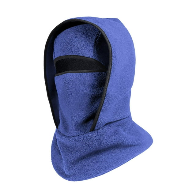 Pasamontañas con capucha, gorro de invierno, resistente al viento, térmico, transpirable, para el cuello azul