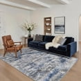 thumbnail image 3 of Runner Rug Non Slip 2x7  Washable For Hallways Kitchen Abstract Modern Rugs Low Pile Lightweight Carpet Runners Entryway Bedroom Laundry Haze Blue, 3 of 6