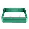 LANNGER Raised Garden Bed Outdoor Large Square Metal Planter Box for Vegetables Flower Herbs Fruits Bed Kit